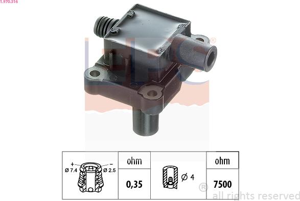 EPS 1.970.316 - Alovlanma bobini furqanavto.az