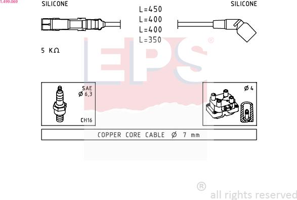 EPS 1.499.069 - Alovlanma kabeli dəsti furqanavto.az