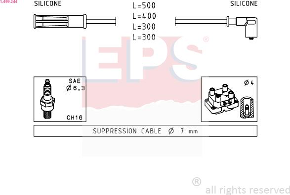 EPS 1.499.244 - Alovlanma kabeli dəsti furqanavto.az