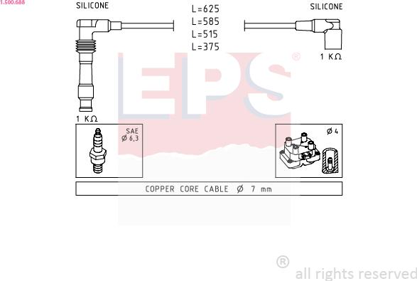 EPS 1.500.688 - Alovlanma kabeli dəsti furqanavto.az