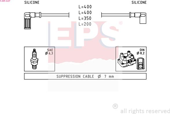 EPS 1.501.527 - Alovlanma kabeli dəsti furqanavto.az