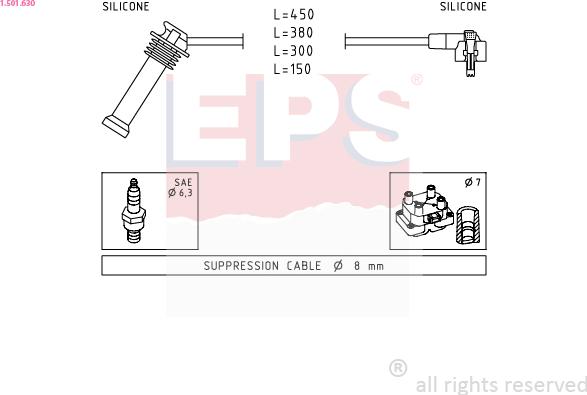 EPS 1.501.630 - Alovlanma kabeli dəsti furqanavto.az