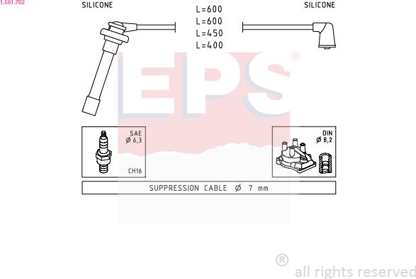 EPS 1.501.702 - Alovlanma kabeli dəsti furqanavto.az