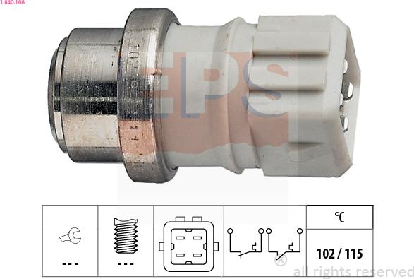 EPS 1.840.108 - Sensor, soyuducu suyun temperaturu furqanavto.az