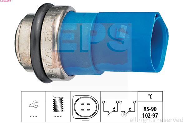 EPS 1.850.692 - Temperatur açarı, radiator/kondisioner ventilyatoru furqanavto.az