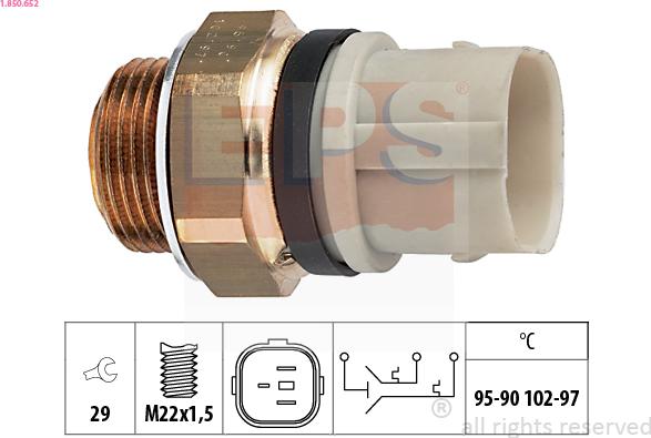 EPS 1.850.652 - Temperatur açarı, radiator/kondisioner ventilyatoru furqanavto.az