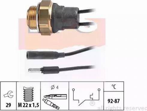 EPS 1.850.011 - Temperatur açarı, radiator/kondisioner ventilyatoru furqanavto.az