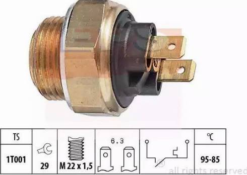 EPS 1.850.033 - Temperatur açarı, radiator/kondisioner ventilyatoru furqanavto.az