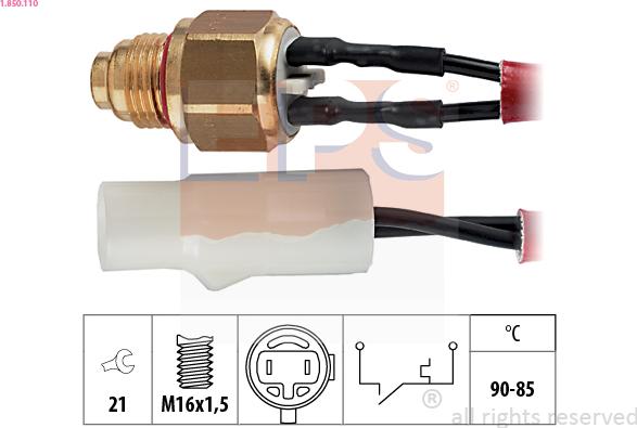 EPS 1.850.110 - Temperatur açarı, radiator/kondisioner ventilyatoru furqanavto.az