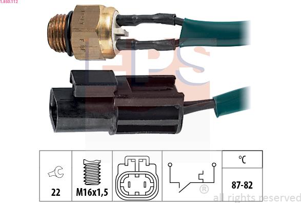 EPS 1.850.112 - Temperatur açarı, radiator/kondisioner ventilyatoru furqanavto.az