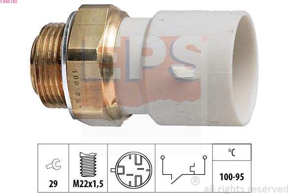 EPS 1.850.182 - Temperatur açarı, radiator/kondisioner ventilyatoru furqanavto.az