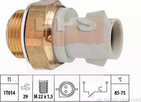 EPS 1.850.130 - Temperatur açarı, radiator/kondisioner ventilyatoru furqanavto.az