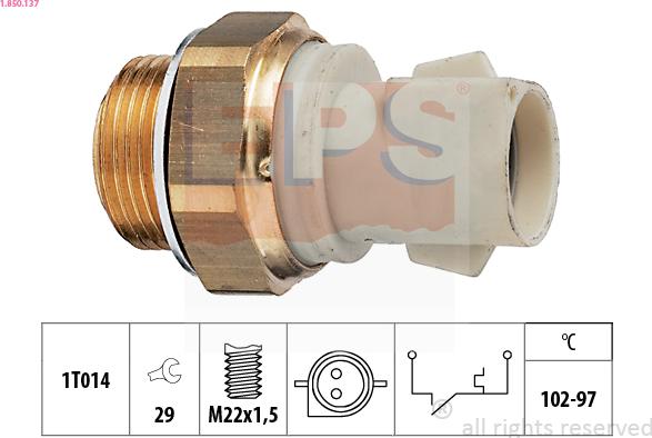 EPS 1.850.137 - Temperatur açarı, radiator/kondisioner ventilyatoru furqanavto.az