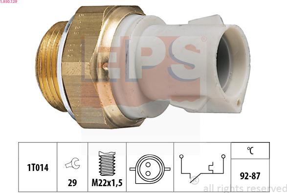 EPS 1.850.129 - Temperatur açarı, radiator/kondisioner ventilyatoru furqanavto.az