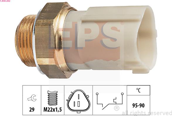 EPS 1.850.262 - Temperatur açarı, radiator/kondisioner ventilyatoru furqanavto.az