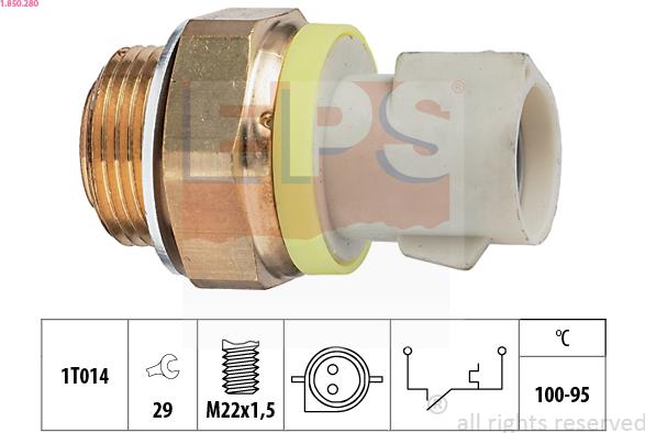 EPS 1.850.280 - Temperatur açarı, radiator/kondisioner ventilyatoru furqanavto.az