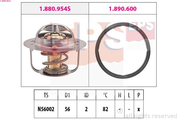 EPS 1.880.954 - Termostat, soyuducu furqanavto.az