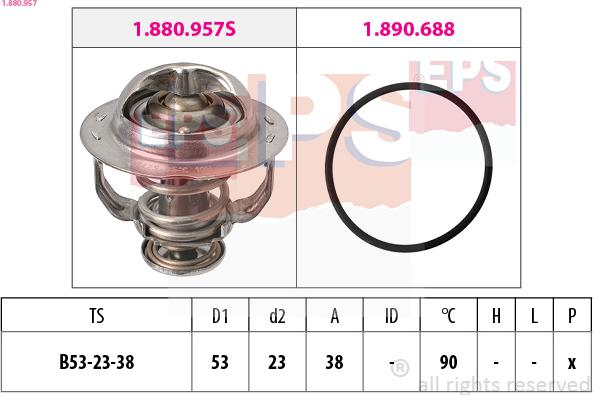 EPS 1.880.957 - Termostat, soyuducu furqanavto.az