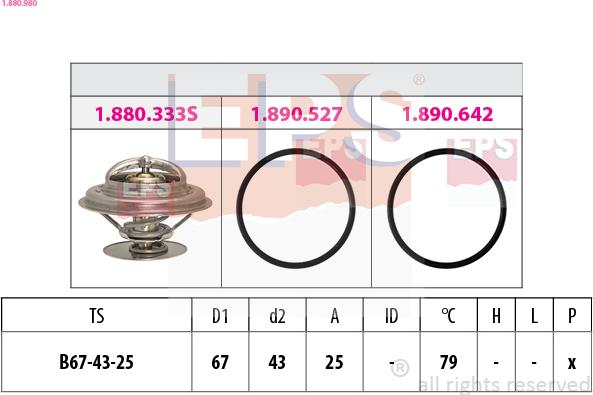 EPS 1.880.980 - Termostat, soyuducu furqanavto.az