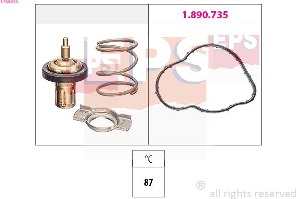 EPS 1.880.930 - Termostat, soyuducu furqanavto.az