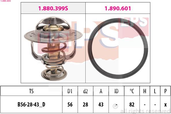 EPS 1.880.404 - Termostat, soyuducu furqanavto.az