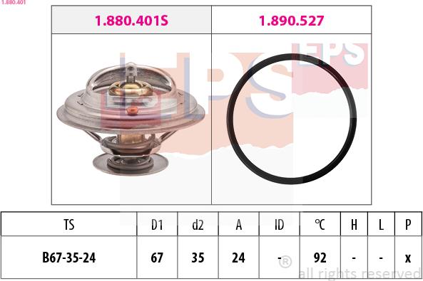 EPS 1.880.401 - Termostat, soyuducu www.furqanavto.az