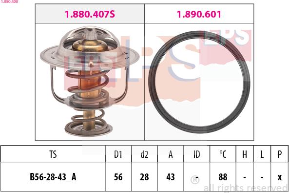 EPS 1.880.408 - Termostat, soyuducu furqanavto.az