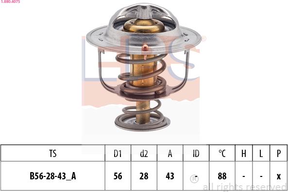 EPS 1.880.407S - Termostat, soyuducu furqanavto.az