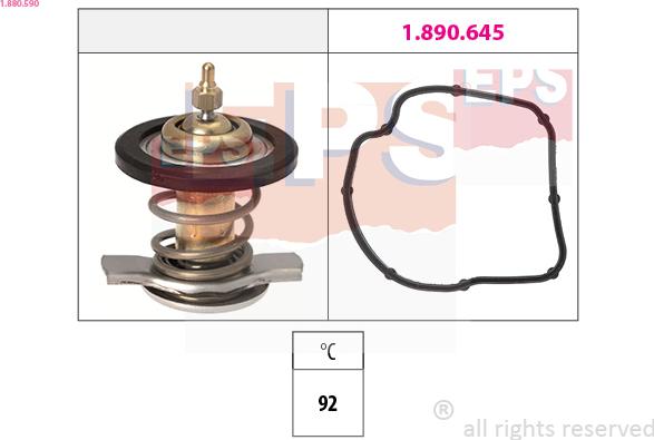 EPS 1.880.590 - Termostat, soyuducu furqanavto.az