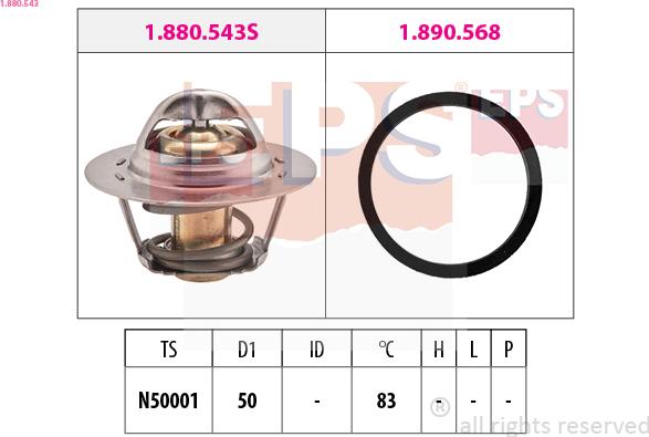 EPS 1.880.543 - Termostat, soyuducu furqanavto.az