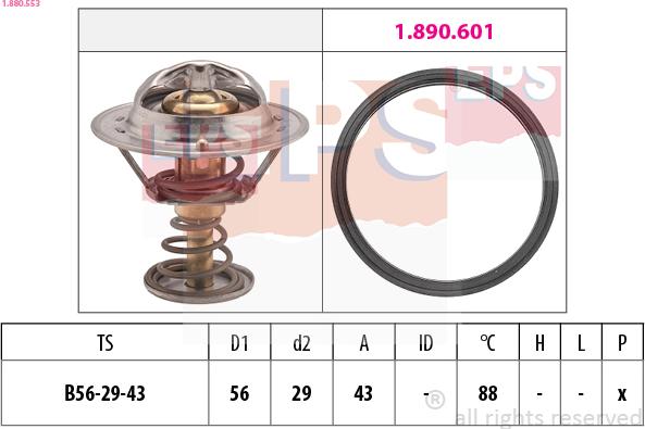 EPS 1.880.553 - Termostat, soyuducu furqanavto.az