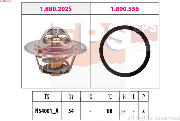 EPS 1.880.533 - Termostat, soyuducu furqanavto.az