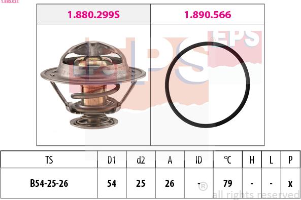 EPS 1.880.525 - Termostat, soyuducu furqanavto.az