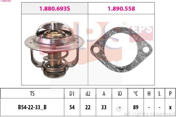 EPS 1.880.693 - Termostat, soyuducu furqanavto.az