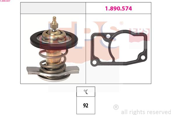 EPS 1.880.607 - Termostat, soyuducu furqanavto.az