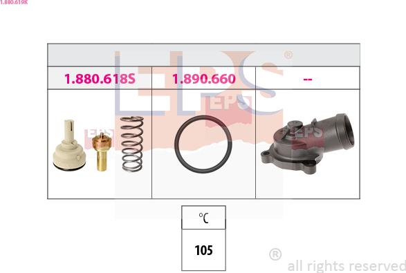 EPS 1.880.619K - Termostat, soyuducu furqanavto.az