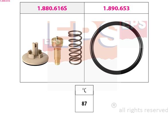 EPS 1.880.616 - Termostat, soyuducu furqanavto.az