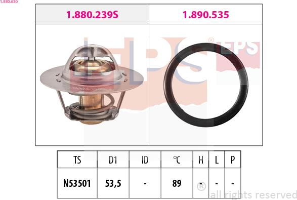 EPS 1.880.630 - Termostat, soyuducu furqanavto.az