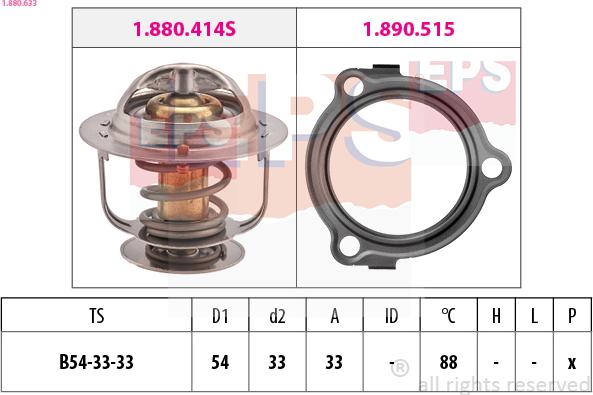 EPS 1.880.633 - Termostat, soyuducu furqanavto.az