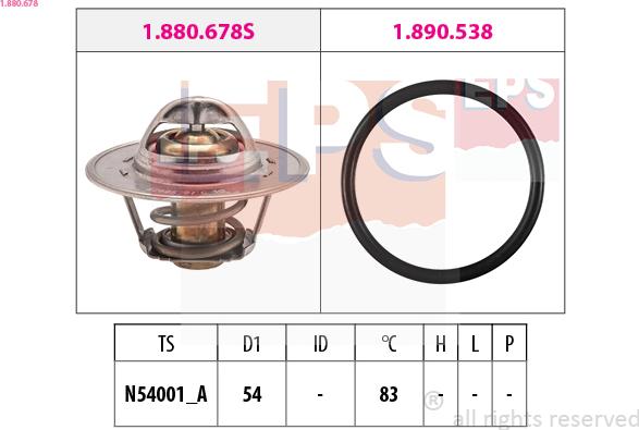 EPS 1.880.678 - Termostat, soyuducu furqanavto.az