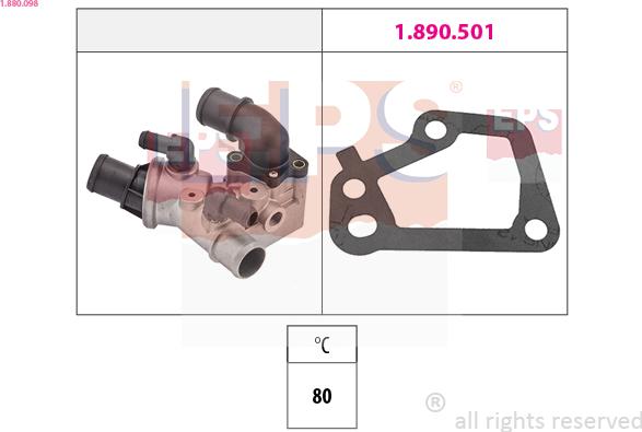 EPS 1.880.098 - Termostat, soyuducu furqanavto.az