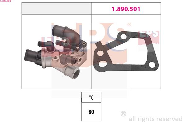 EPS 1.880.104 - Termostat, soyuducu furqanavto.az