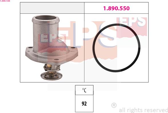 EPS 1.880.188 - Termostat, soyuducu furqanavto.az