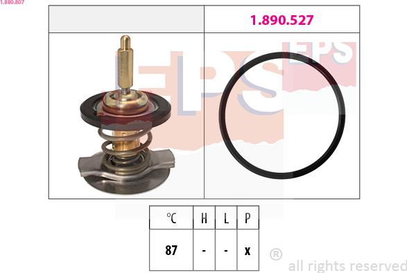 EPS 1.880.807 - Termostat, soyuducu furqanavto.az