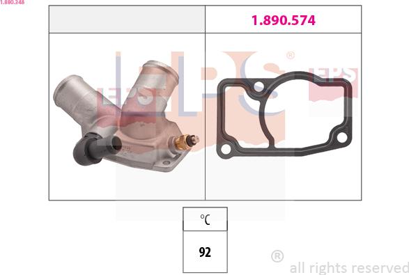 EPS 1.880.348 - Termostat, soyuducu furqanavto.az