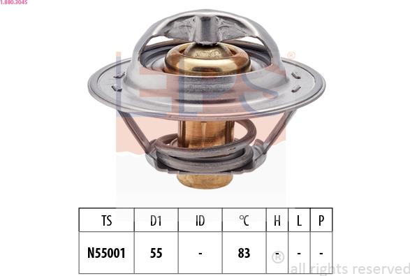 EPS 1.880.304S - Termostat, soyuducu furqanavto.az