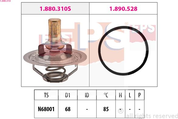 EPS 1.880.310 - Termostat, soyuducu furqanavto.az