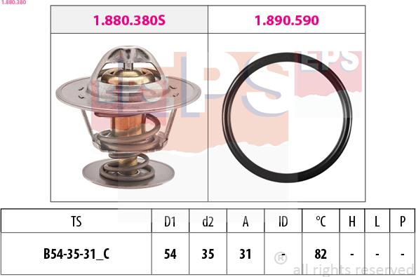 EPS 1.880.380 - Termostat, soyuducu furqanavto.az