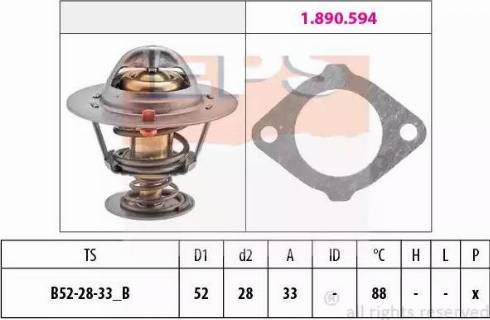 EPS 1.880.387 - Termostat, soyuducu furqanavto.az