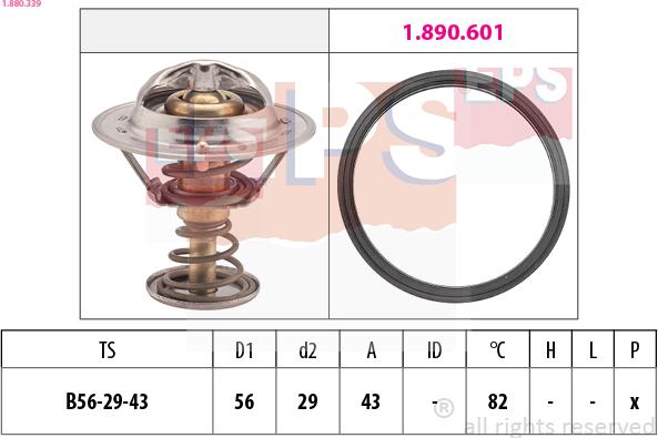 EPS 1.880.339 - Termostat, soyuducu furqanavto.az